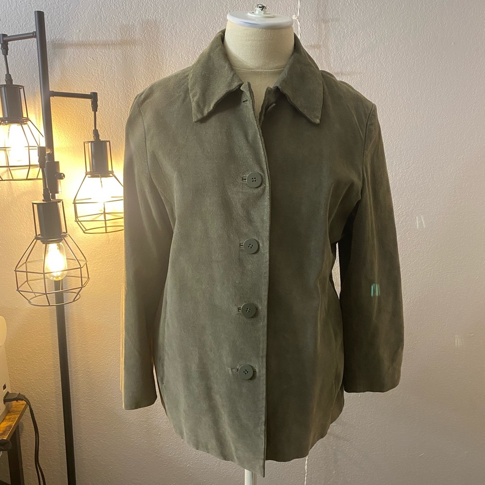 Button Up Leather Jacket - image 1